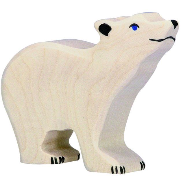 holztiger ijsbeer 10 cm  | 80209 | 0