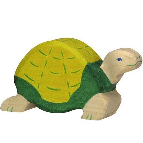 holztiger schildpad groen - 10 cm  | 80176 | 0