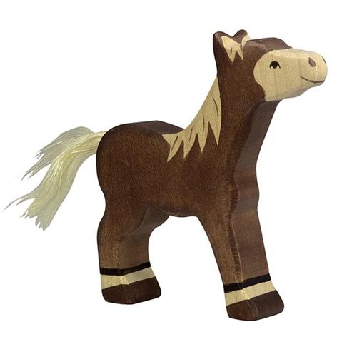 holztiger veulen donkerbruin 12 cm | 80042 | 0