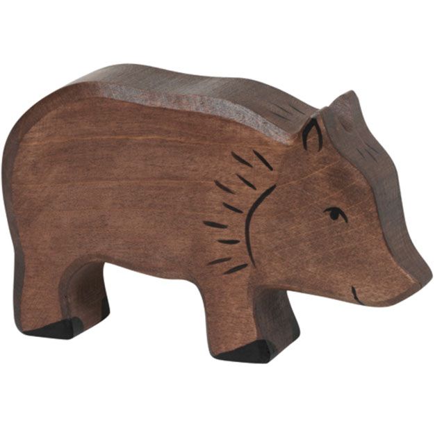 holztiger wild zwijn donkerbruin 12 cm | 80359 | 0