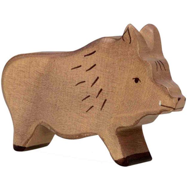 holztiger wild zwijn lichtbruin 12 cm | 80092 | 0