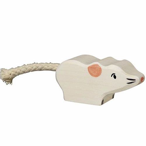 holztiger witte muis 5 cm | 80541 | 0
