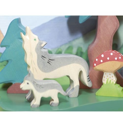 holztiger wolfje 7 cm | 80110 | 1