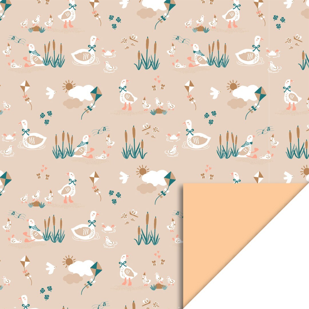 house of products inpakpapier baby goose - peach - 3 m | P51.272.070 | 1