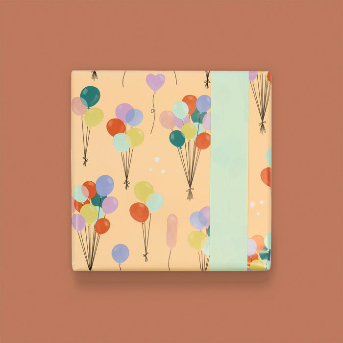 house of products inpakpapier balloons peach - pistache | P51.341.070 |  2