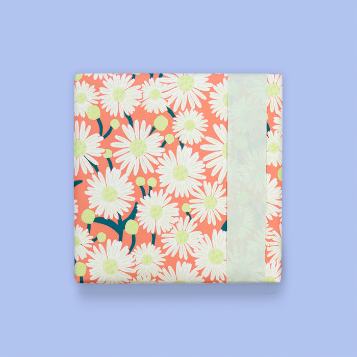 house of products inpakpapier daisy peach - pastel mint | P51.348.070 | 2