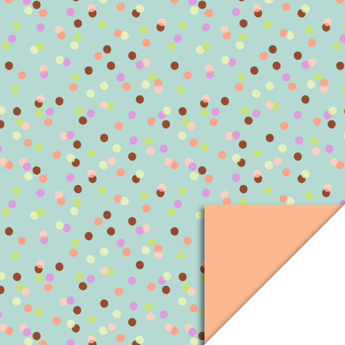house of products inpakpapier party confetti pistache - peach - 3 m | P51.327.070 | 