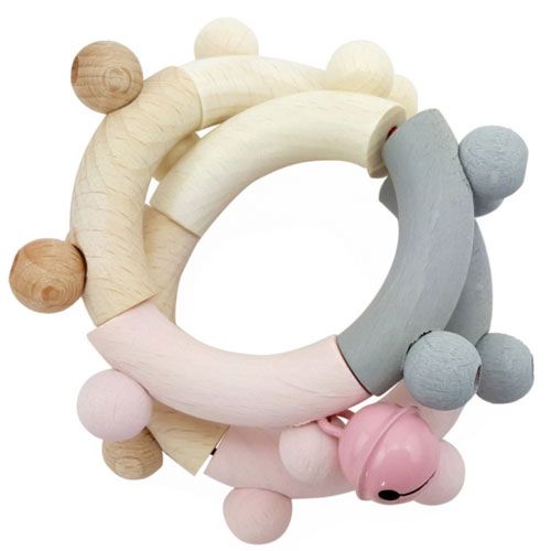 houten rammelaar - achtvormig  | gh11105 | 1