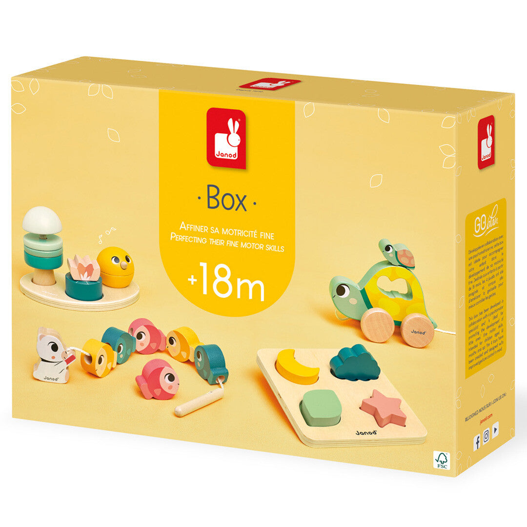 janod activiteitenbox 1,5 jaar - 4 in 1 | 11.4064 | 1