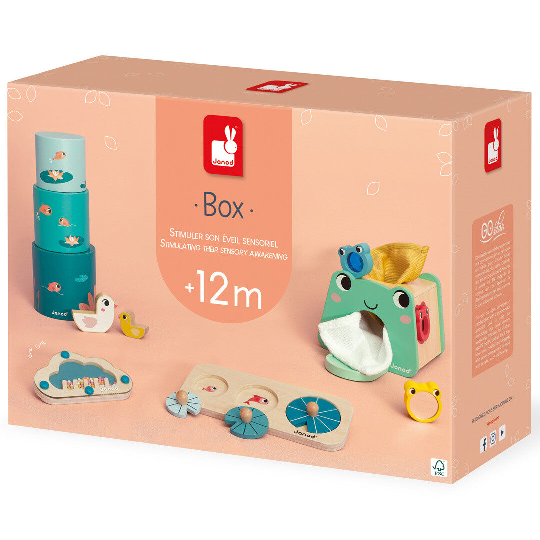 janod activiteitenbox 1 jaar - 4 in 1 | 11.4063 | 1