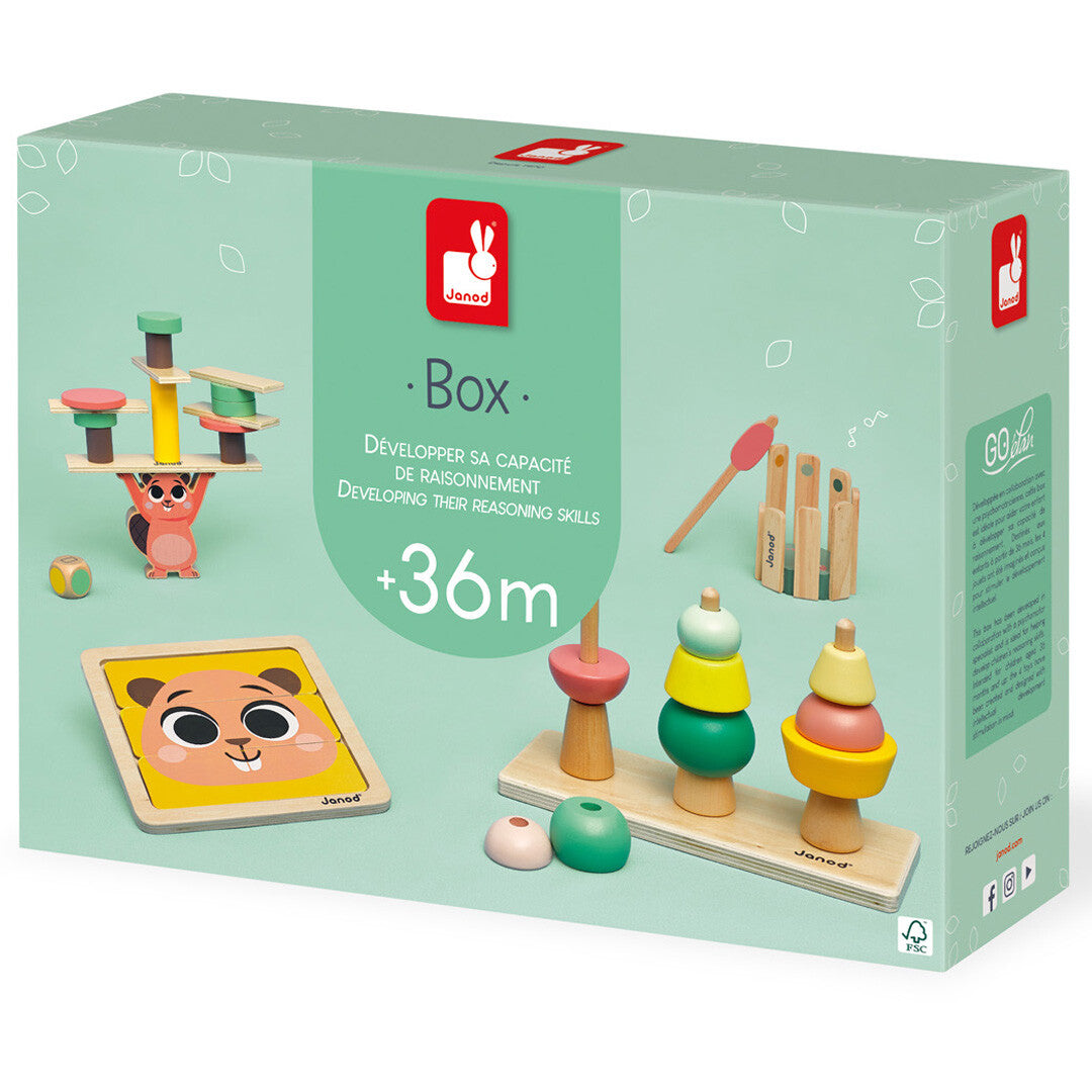 janod activiteitenbox 3 jaar - 4 in 1 | 11.4066 | 1