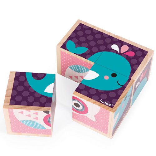 janod blokpuzzel babydieren - 4st | 11.8001 | 1