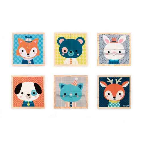 janod blokpuzzel dieren - 4st | 11.8000 | 1