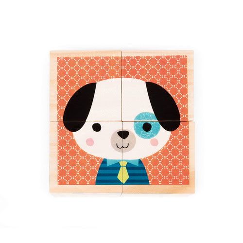 janod blokpuzzel dieren - 4st | 11.8000 | 2