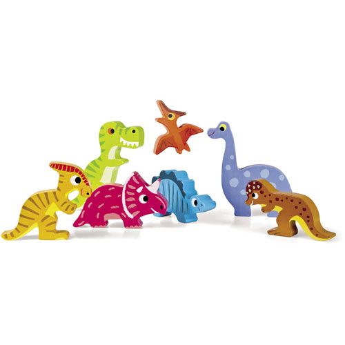 janod houten chunky puzzel dinosauriërs (7st)  | 11.7054 | 1