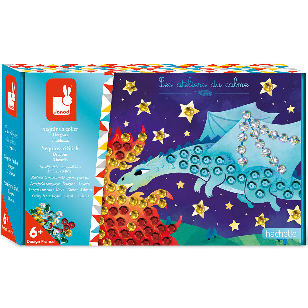 janod knutselset glittersteentjes draken | 11.7921 | 0