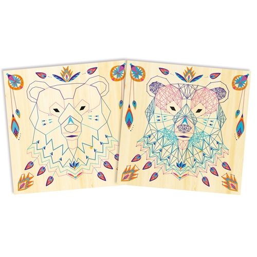 janod knutselset koord- & spijkerkunst - dieren | 11.7912 | 2