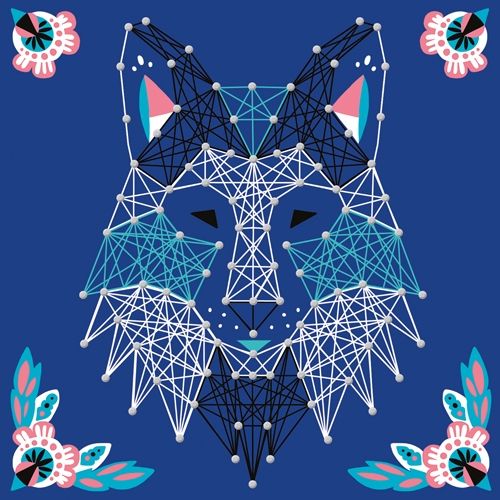 janod knutselset koord- & spijkerkunst - dieren | 11.7912 | 6