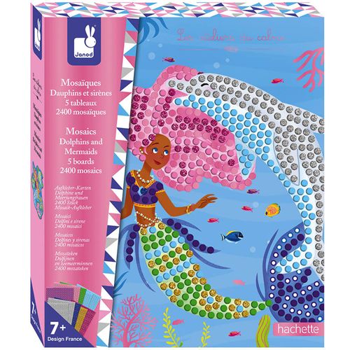 janod knutselset mozaïek dolfijnen en zeemeerminnen | 11.7961 | 0