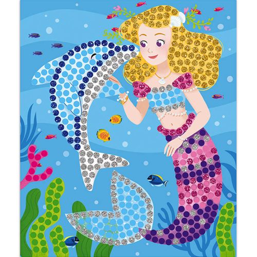 janod knutselset mozaïek dolfijnen en zeemeerminnen | 11.7961 | 3