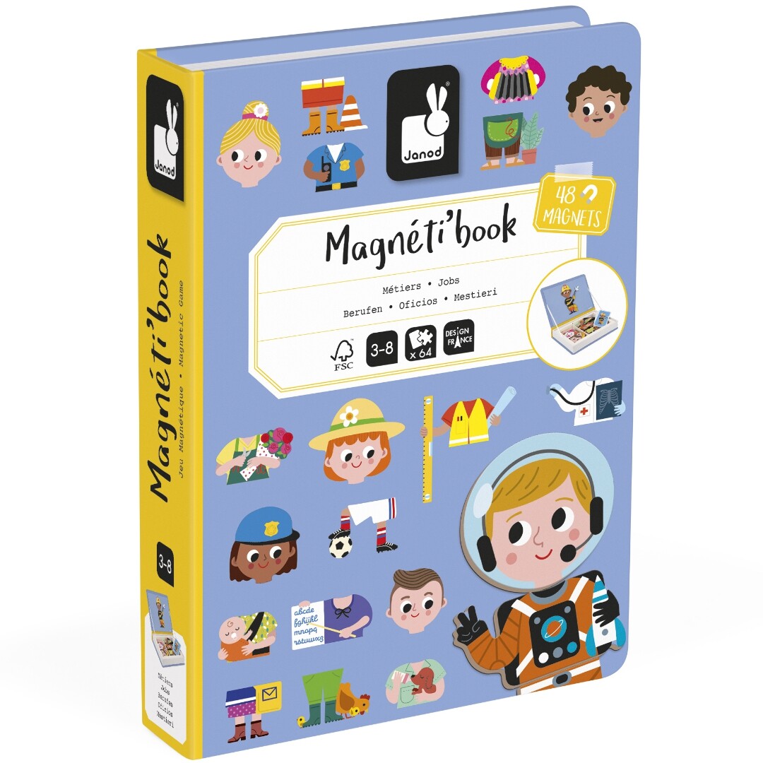 janod magneetboek beroepen - 48st | 11.2597 | 0