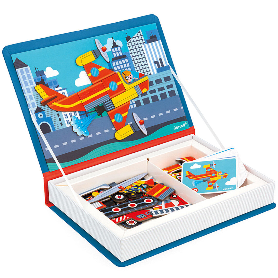janod magneetboek brandweer - 60st | 11.2583 | 3