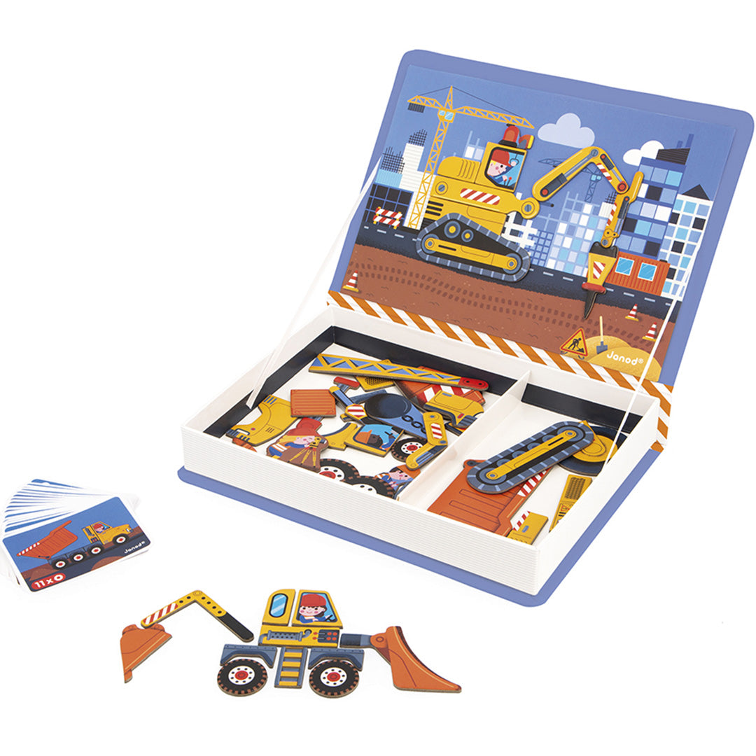 janod magneetboek construction - 50st | 11.2526 | 1