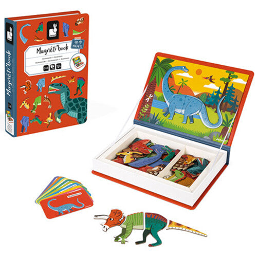 janod magneetboek dinosaurus - 40st | 11.2590 | 0