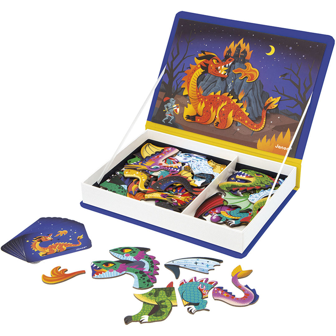janod magneetboek dragons - 53st | 11.2527 | 2