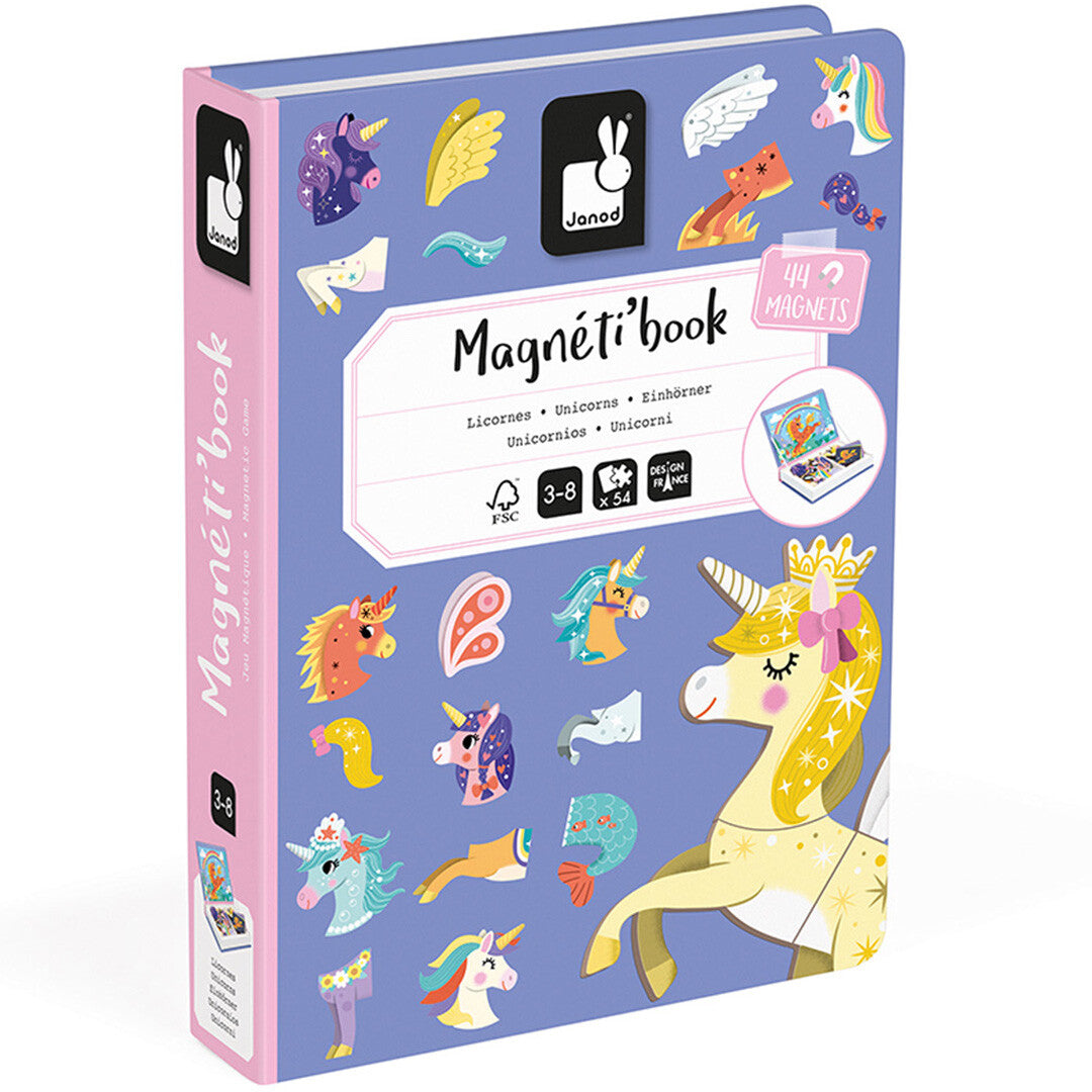 janod magneetboek eenhoorns - 44st | 11.2584 | 4