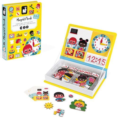 janod magneetboek klok kijken - 75st | 11.2724 | 0