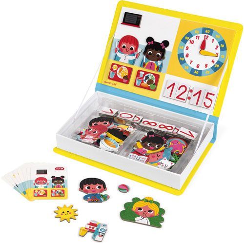 janod magneetboek klok kijken - 75st | 11.2724 | 1