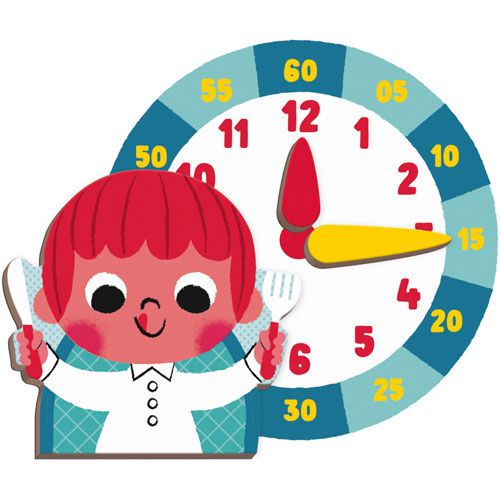 janod magneetboek klok kijken - 75st | 11.2724 | 3