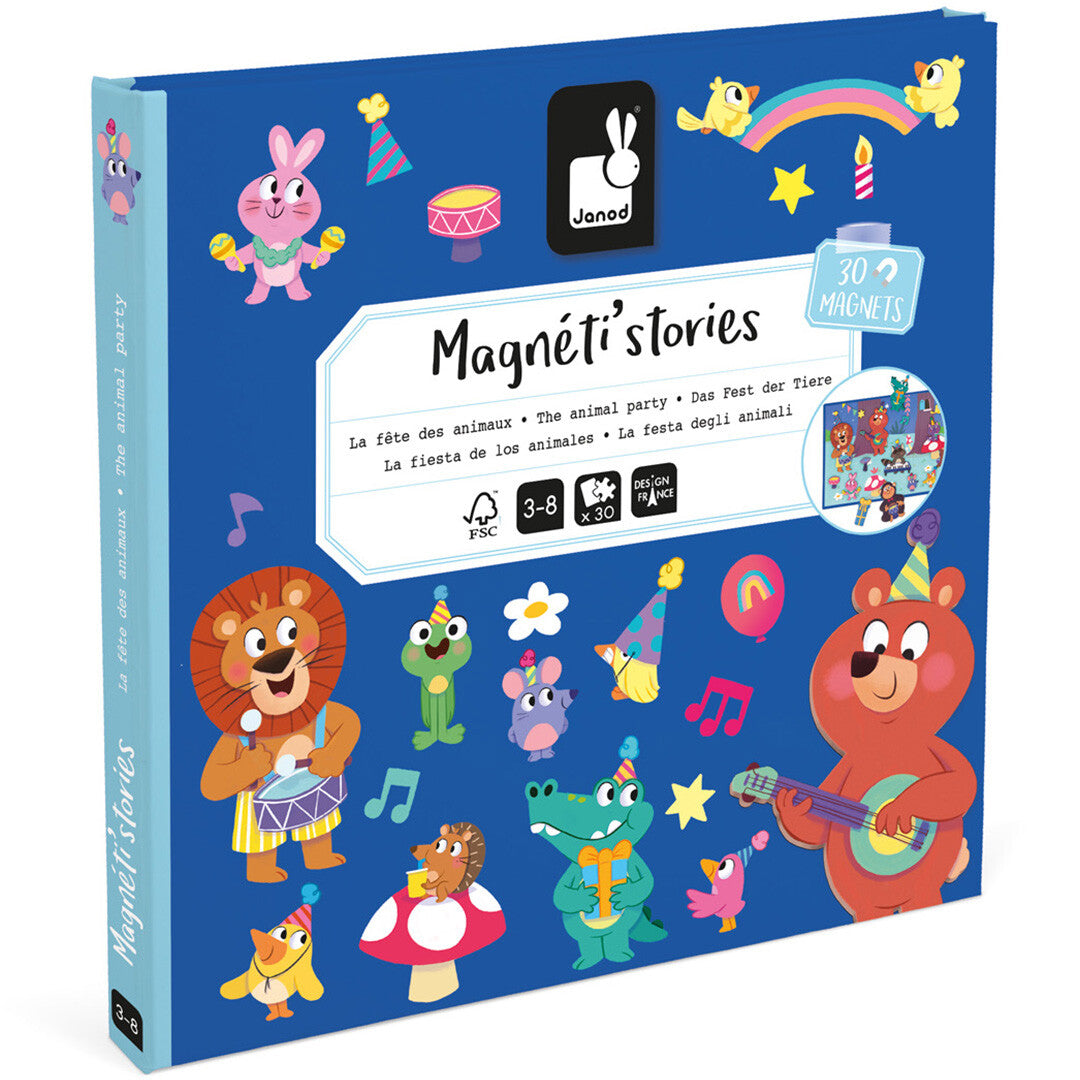janod magneetboek magnéti'stories - dierenfeest - 30st | 11.5455 | 5