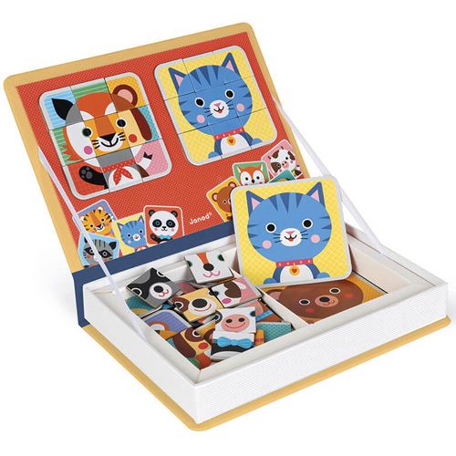 janod magneetboek mix&match dieren - 72st | 11.2587 | 3