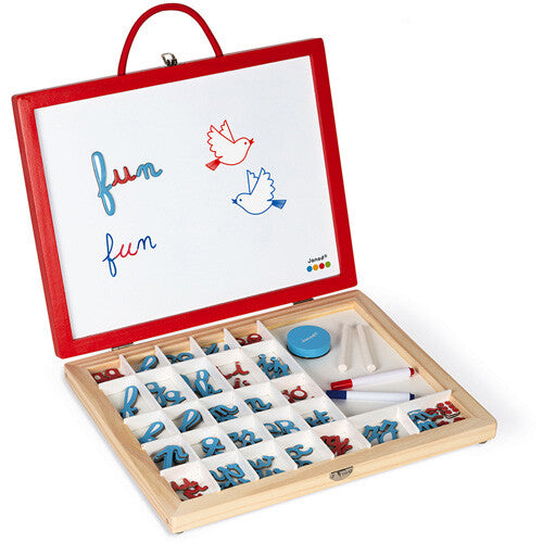 janod magneetkoffer 4-in-1 letters leren | 11.5073 | 0