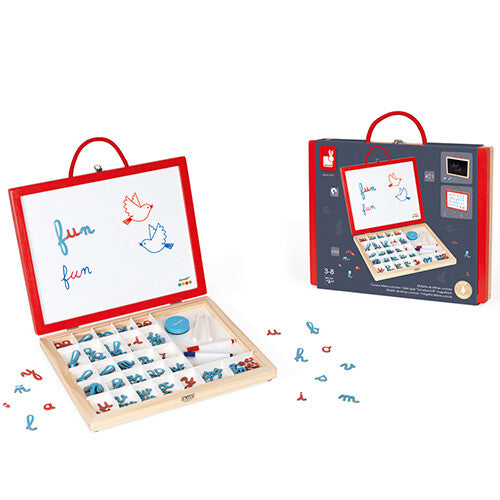 janod magneetkoffer 4-in-1 letters leren | 11.5073 | 2