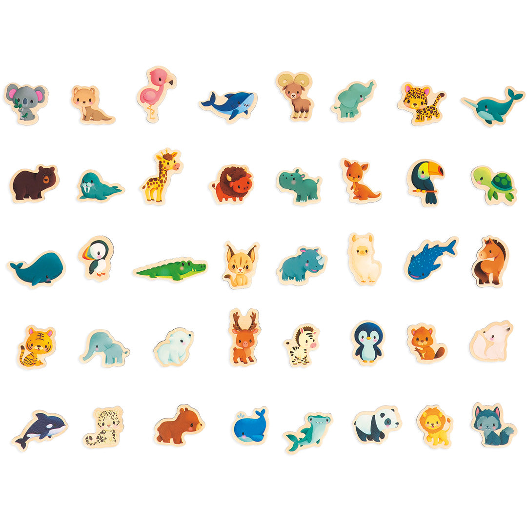 janod magneetpuzzel de wereld minikids - 40st | 11.5468 | 3