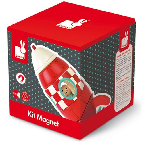 janod magneetpuzzel raket 16 cm | 11.5207 | 1