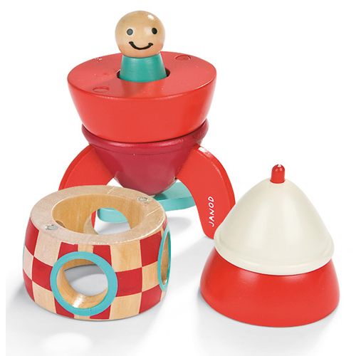 janod magneetpuzzel raket 16 cm | 11.5207 | 2