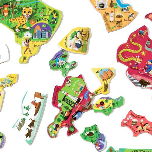 janod magneetpuzzel wereldkaart (92st) | 11.5504 | 3