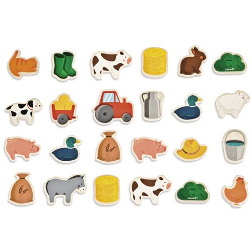 janod magneten boerderij (24st) | 11.8157 | 1