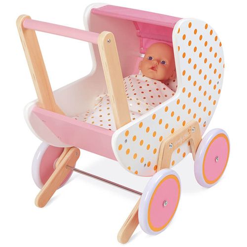 janod poppenwagen candy chic - stippen | 11.5886 | 1
