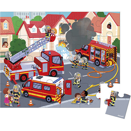 janod puzzel de brandweer - 24st | 11.2605 | 1