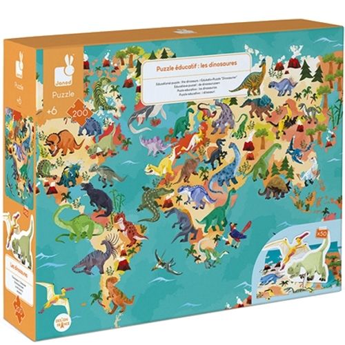 janod puzzel met figuren dino's - 200st | 11.2679 | 0