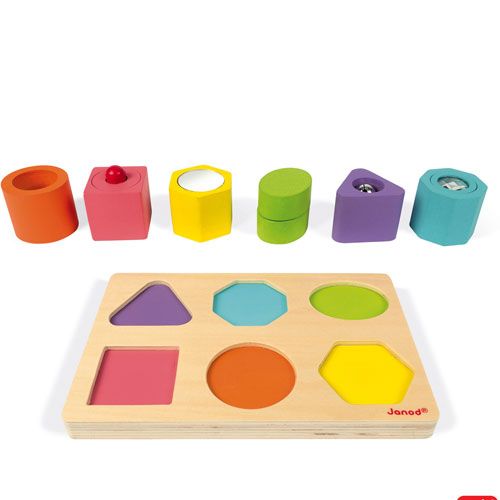 janod puzzel vorm en geluid (6st) | 11.5332 | 3