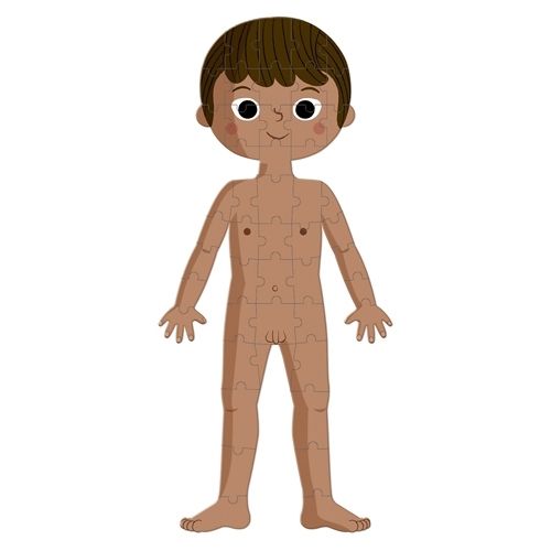 janod silhouetpuzzel menselijk lichaam - 50, 75, 100st | 11.2681 | 2