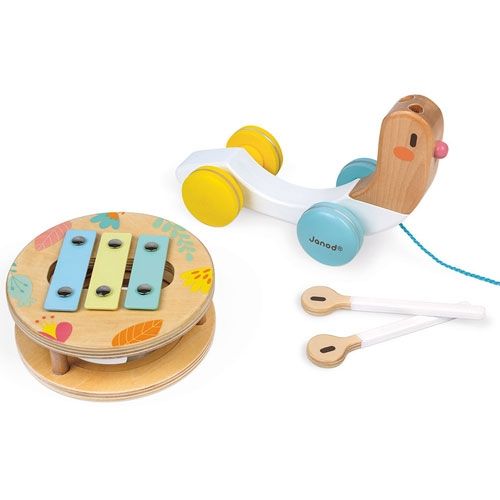 janod trekfiguur en muziekinstrument slak | 11.5159 | 4