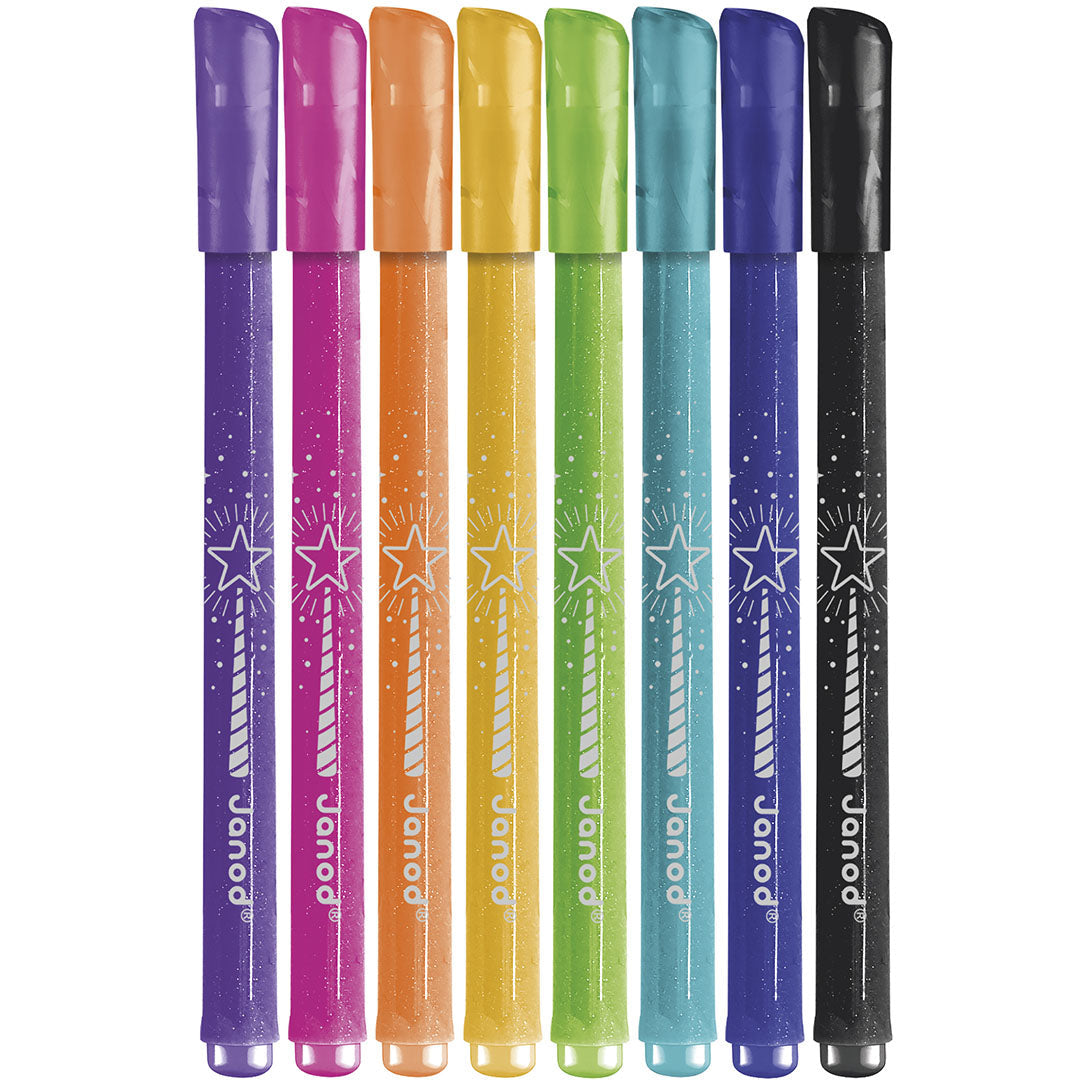 janod viltstiften glitter - 8st | 11.7412 | 1