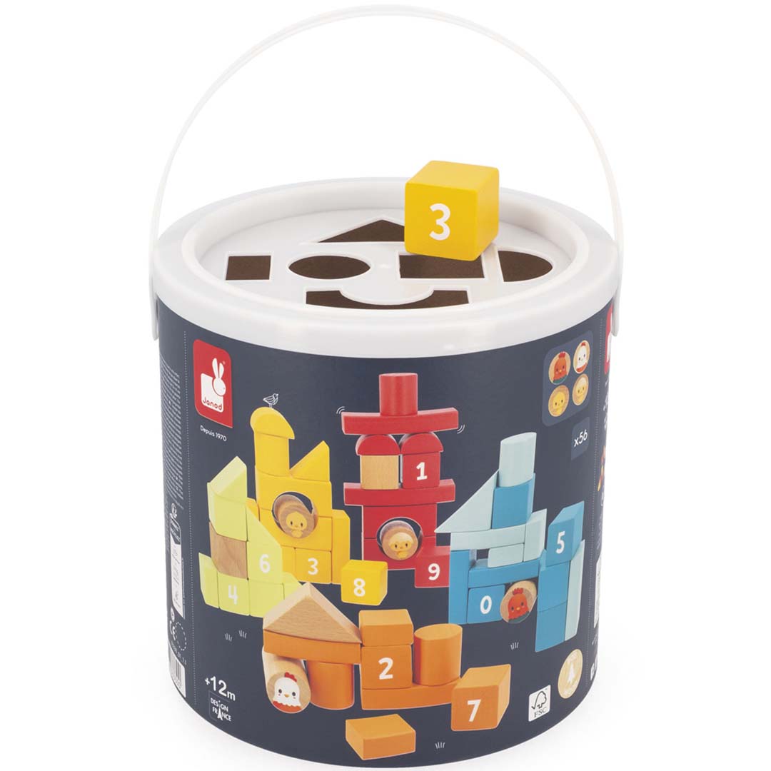 janod bouwblokken - boerderij - 56st | 11.3330 | 6